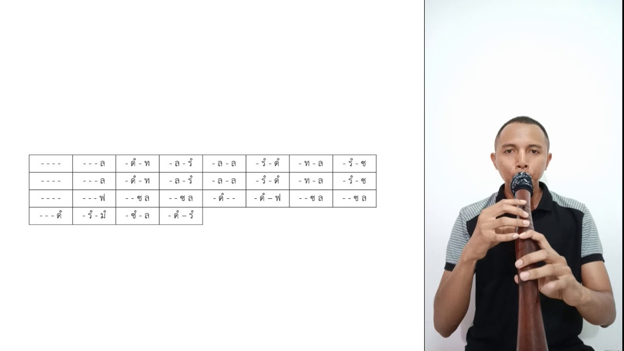 เพลงปี่ใต้พร้อมโน้ต 30 เพลง ใช้ประกอบการรำโนราในจังหวะนาดช้า