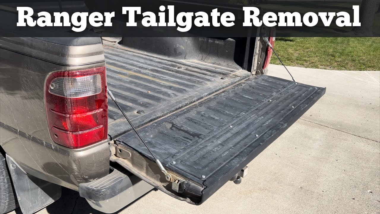 How To Remove A 1998 - 2011 Ford Ranger Tailgate - Take Off, Replace, Replacement Video Tutorial