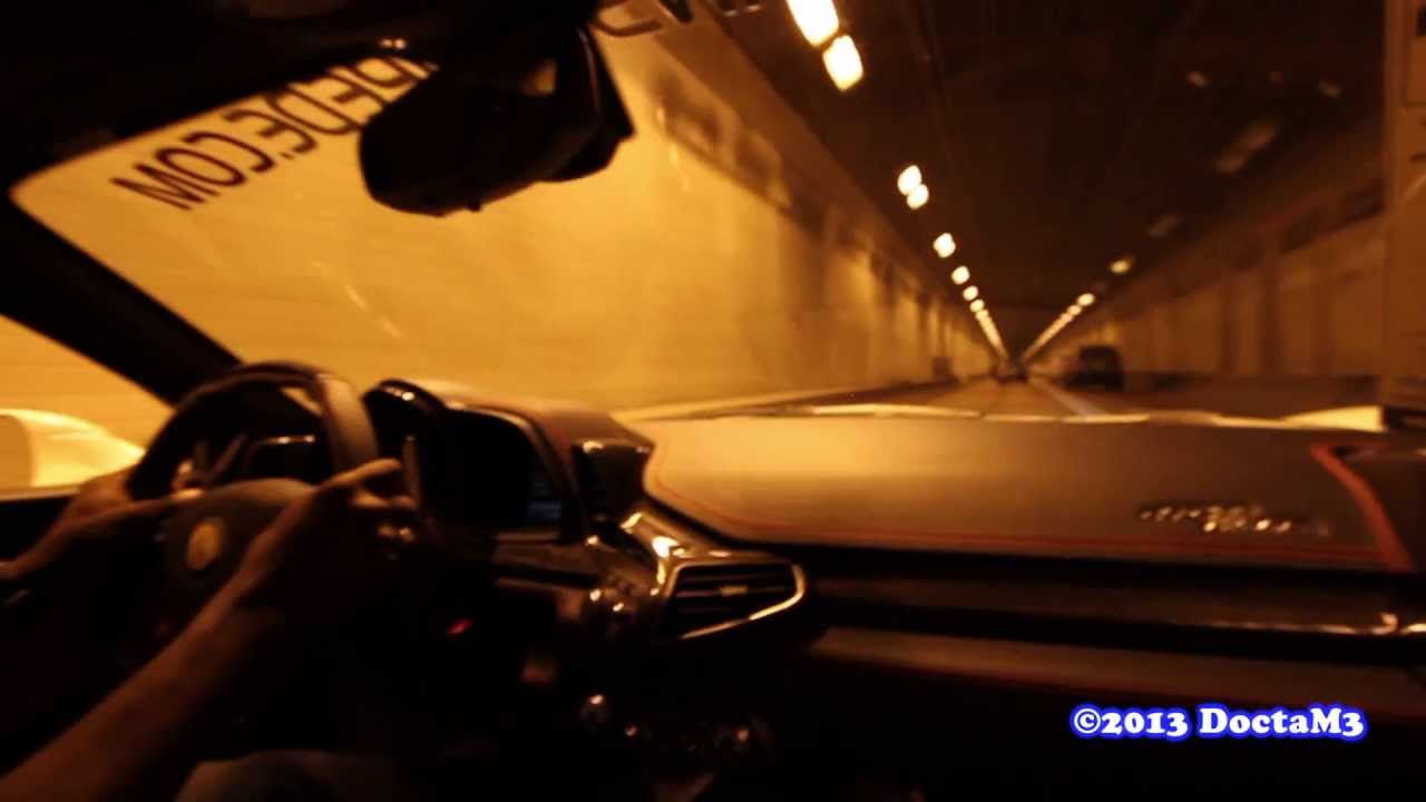 TUNNEL FUN with the Ferrari 458 Italia: Sound Check