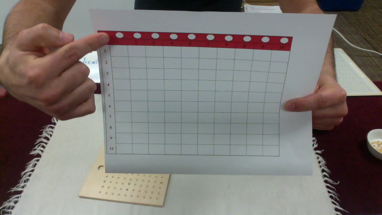 Multiplication Board Montessori Presentation w/ Mr. O
