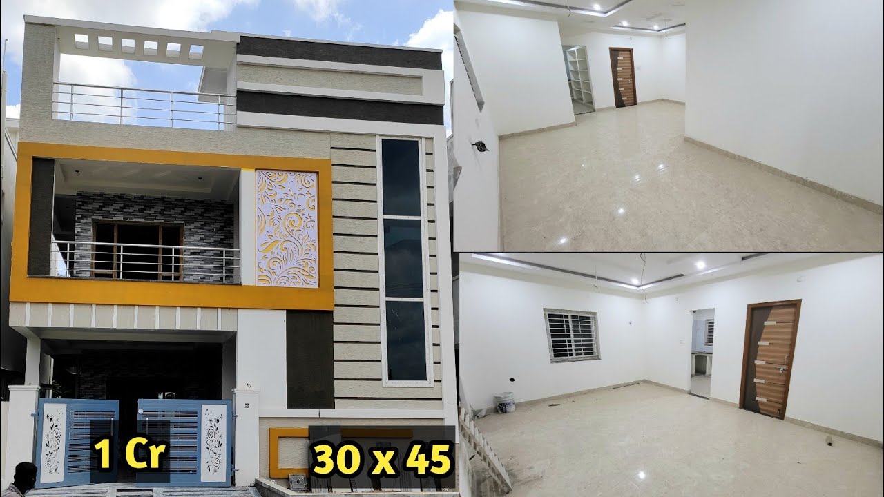 1 Cr| 150 SY 2550sft| G+1 North face| New G+1 independent house for sale in Hyderabad | HUDA | 4 BHK