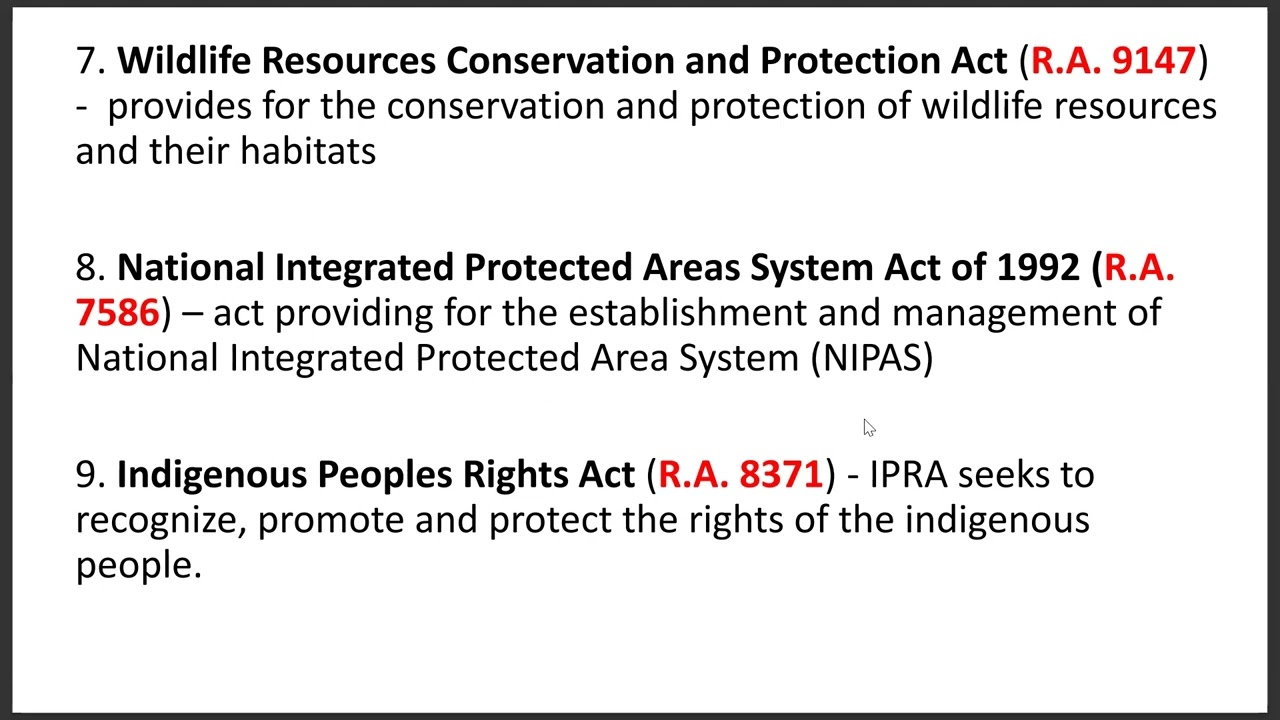 Philippine Environmental Laws