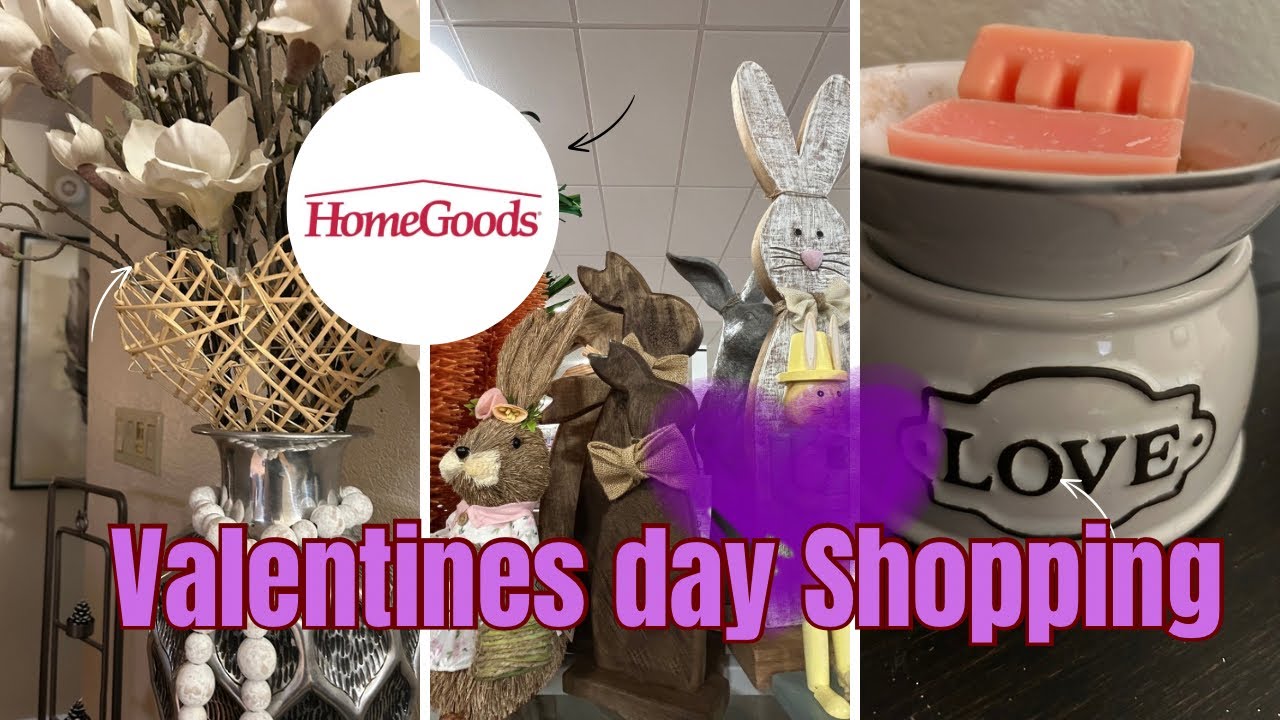 HomeGoods Valentine decor & Easter | Decorate my entry table 💕