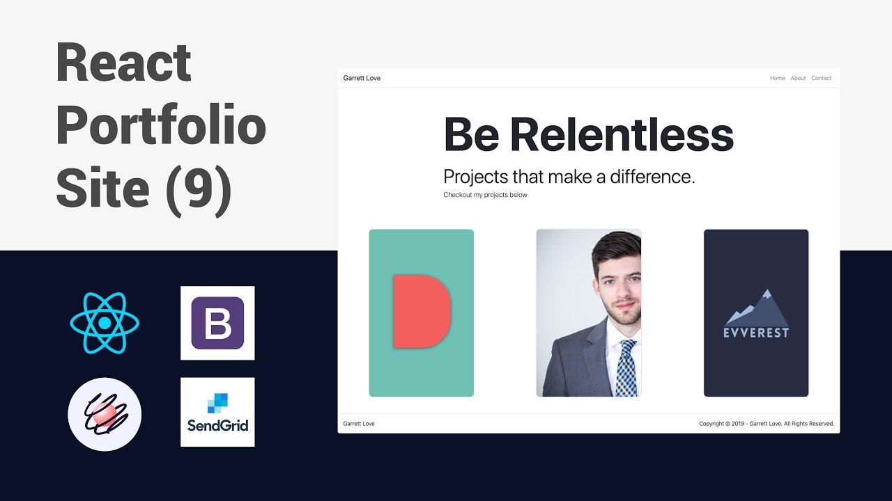 Building a Portfolio Website with React - Sending Emails with Send Grid | Part 9