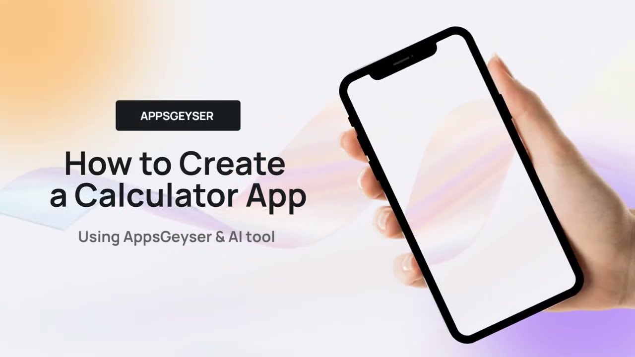 Tutorial | Calculator app ‑ How to create a mobile app with AI & App builder?