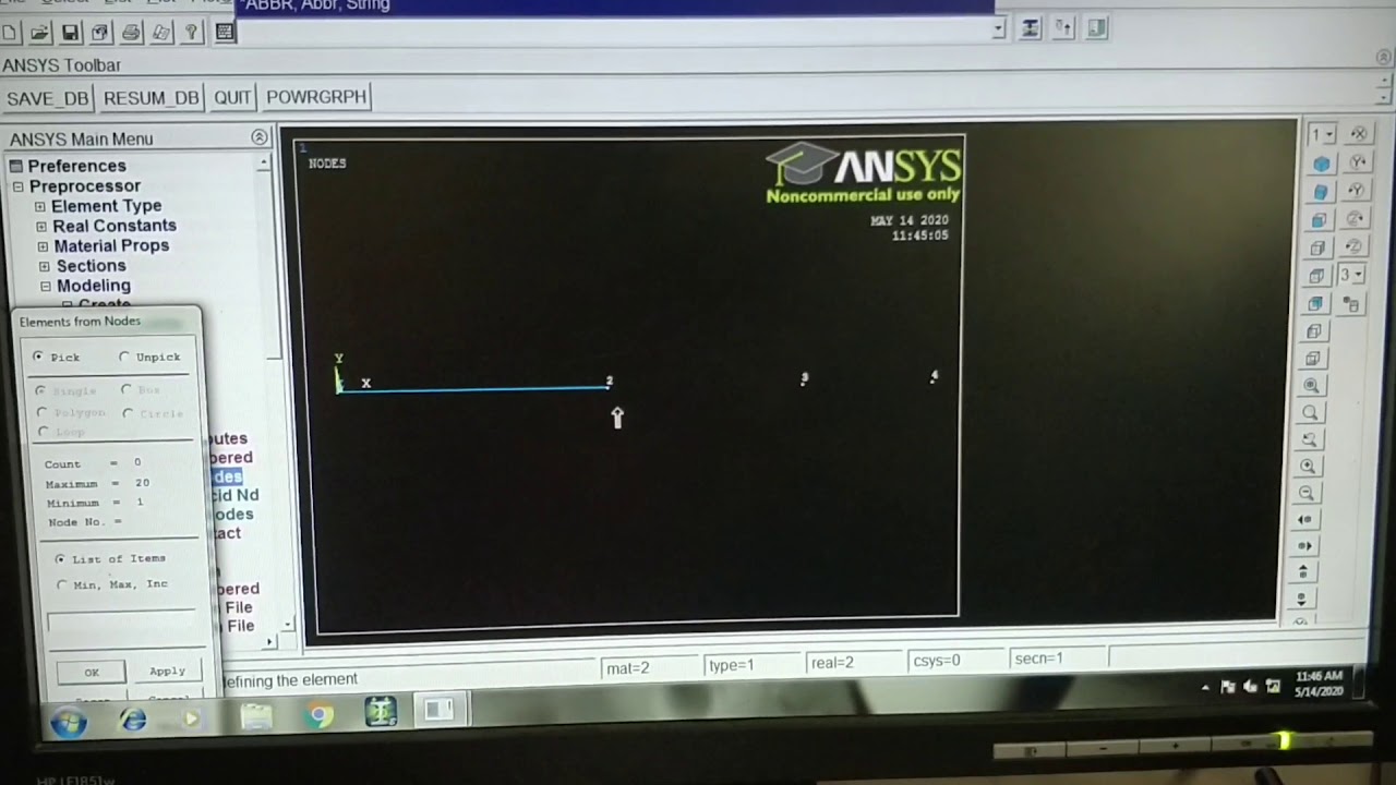 Stepped bars , FEA Lab, ANSYS Lab