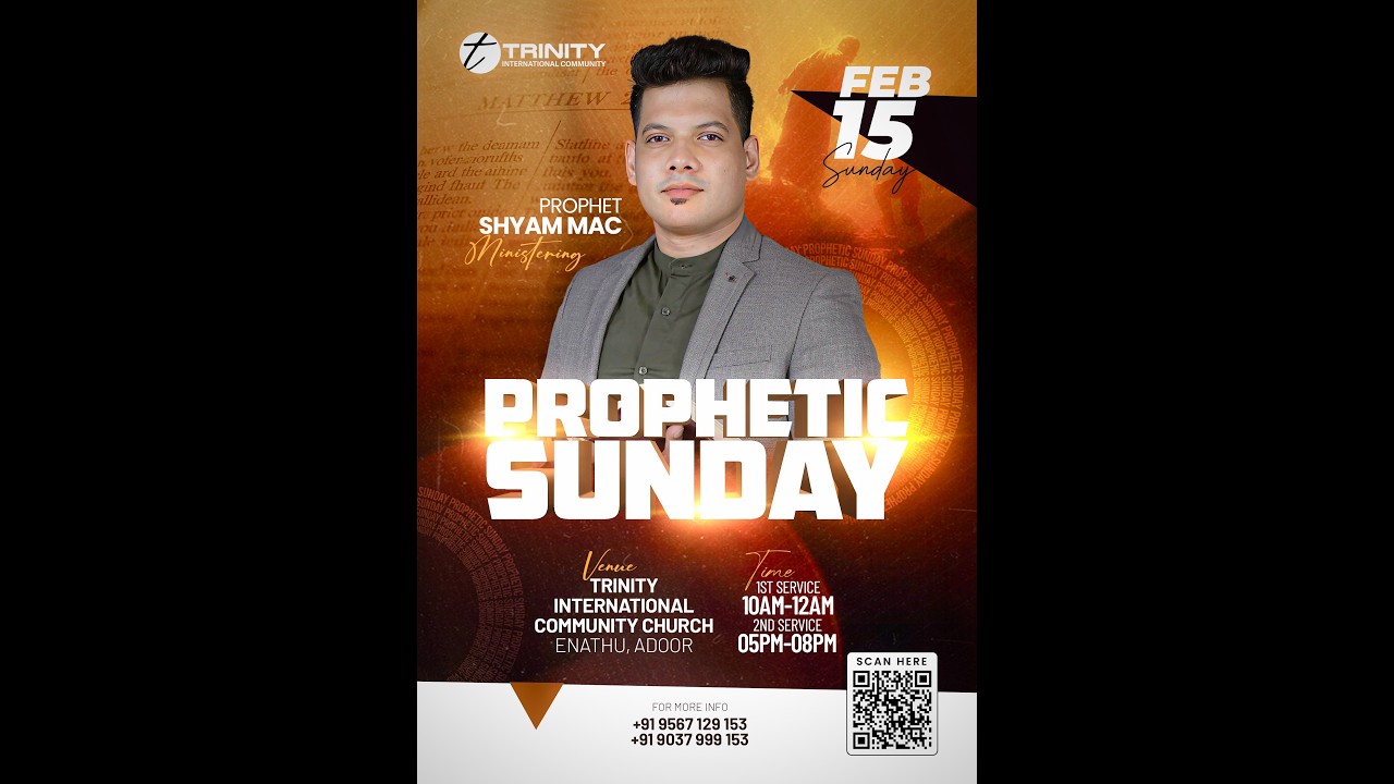 🔴Live | Prophetic Sunday Service | Pr. Shyam Mac | Br. Allen Thomas.