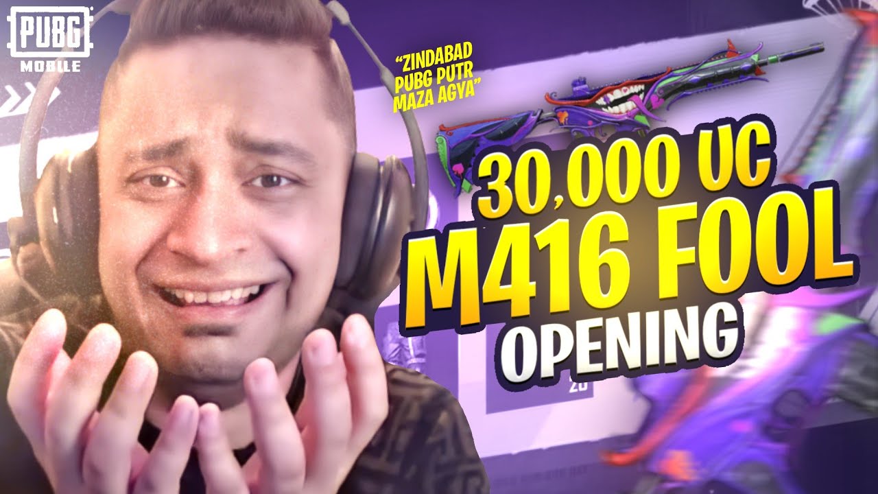 $30,000 UC M416 FOOL CRATE OPENING (MAXED OUT) - PUBG MOBILE - MRJAYPLAYS