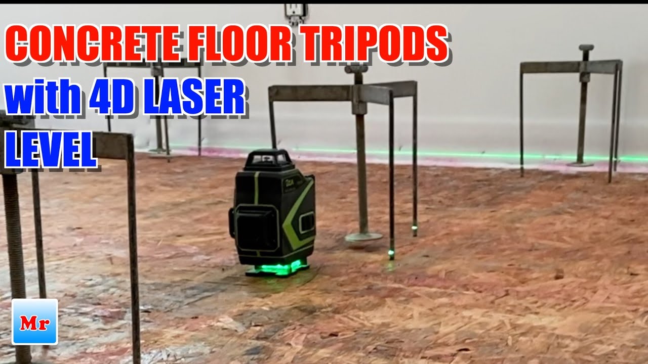 Achieving Perfect Alignment with Concrete Levelling Tripods and 4D Laser Level