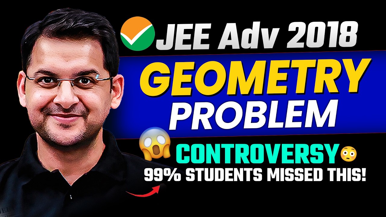 JEE Advanced 2018 Geometry Problem | Power of a Point Trick That Created Controversy!