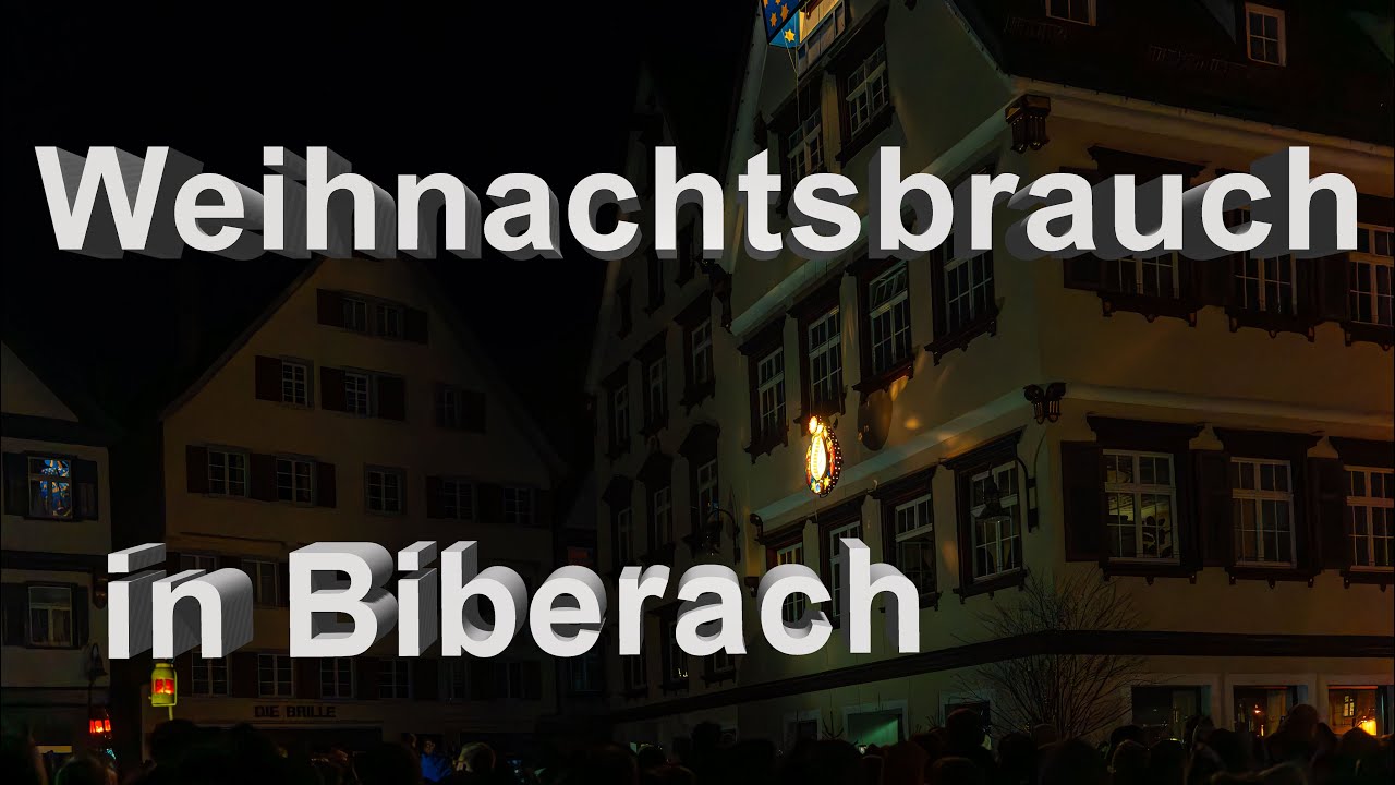 Biberach I Christkind herunterlassen Brauchtum am Heiligen Abend in Biberach