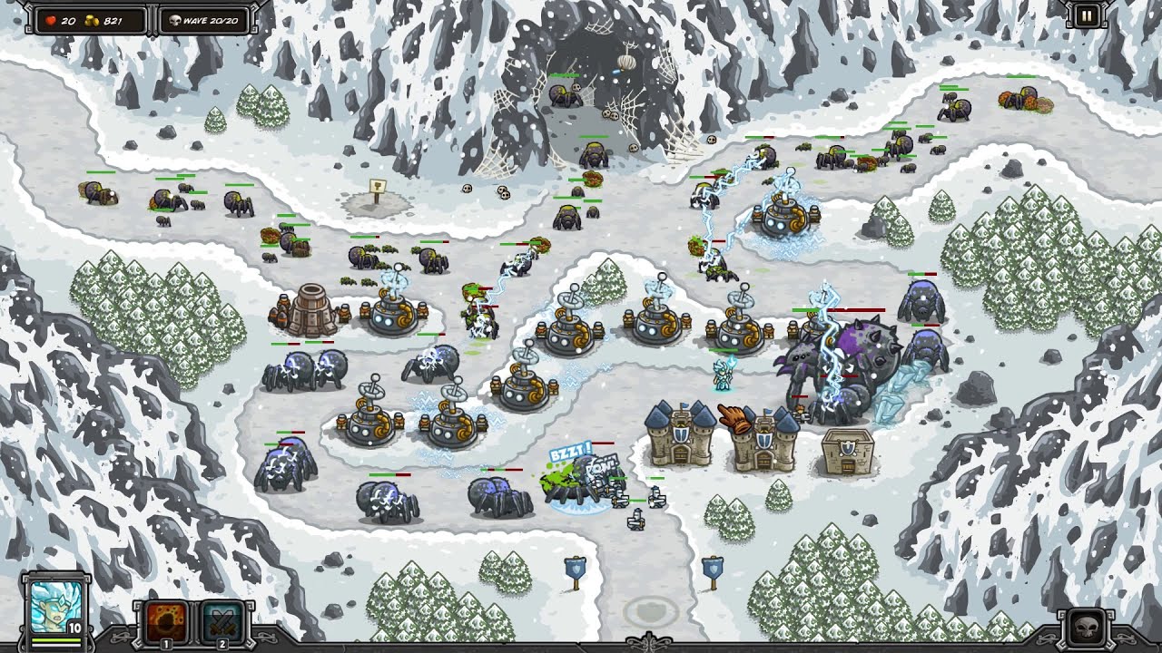 Kingdom Rush - Sarelgaz's Lair (Veteran Campaign Mode, 3 Stars No Lives Lost)