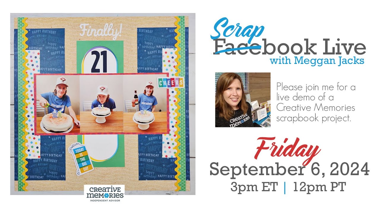 Scrapbook Live with Meggan Jacks September 6, 2024