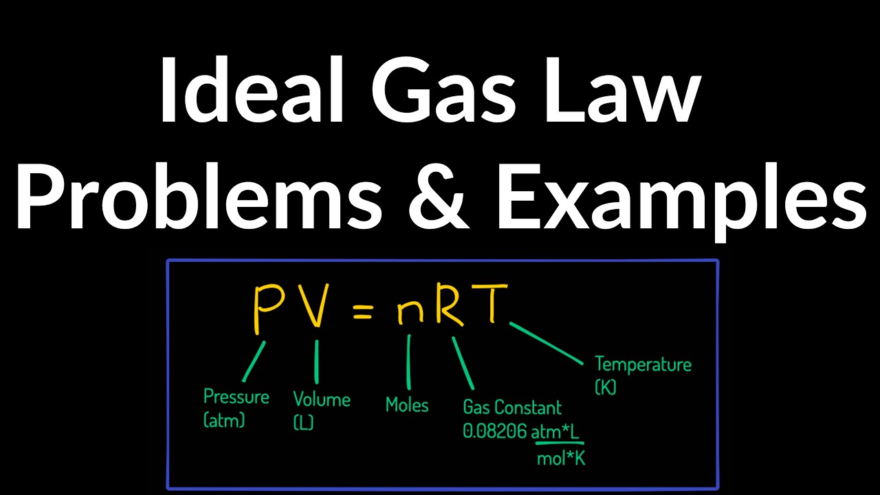Ideal Gas Law Practice Problems & Examples