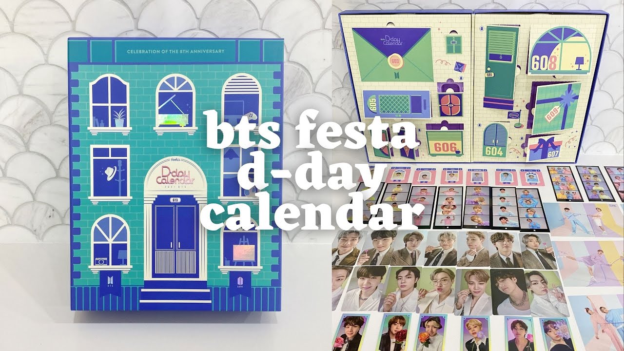 BTS FESTA D-DAY CALENDAR : CELEBRATION OF THE 8TH ANNIVERSARY | ASMR UNBOXING
