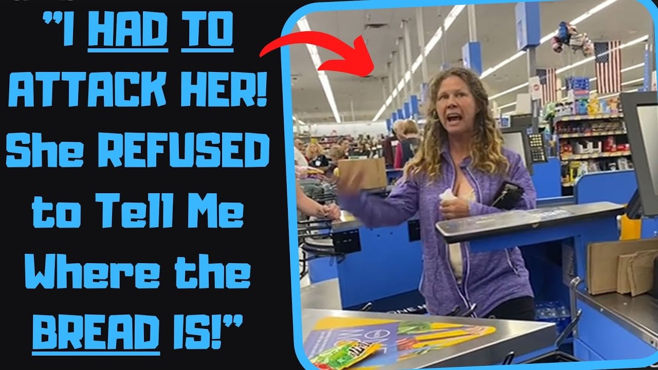 r/IDontWorkHereLady - Psycho Karen Attacks My Disabled Sister OVER BREAD! It Gets WORSE!