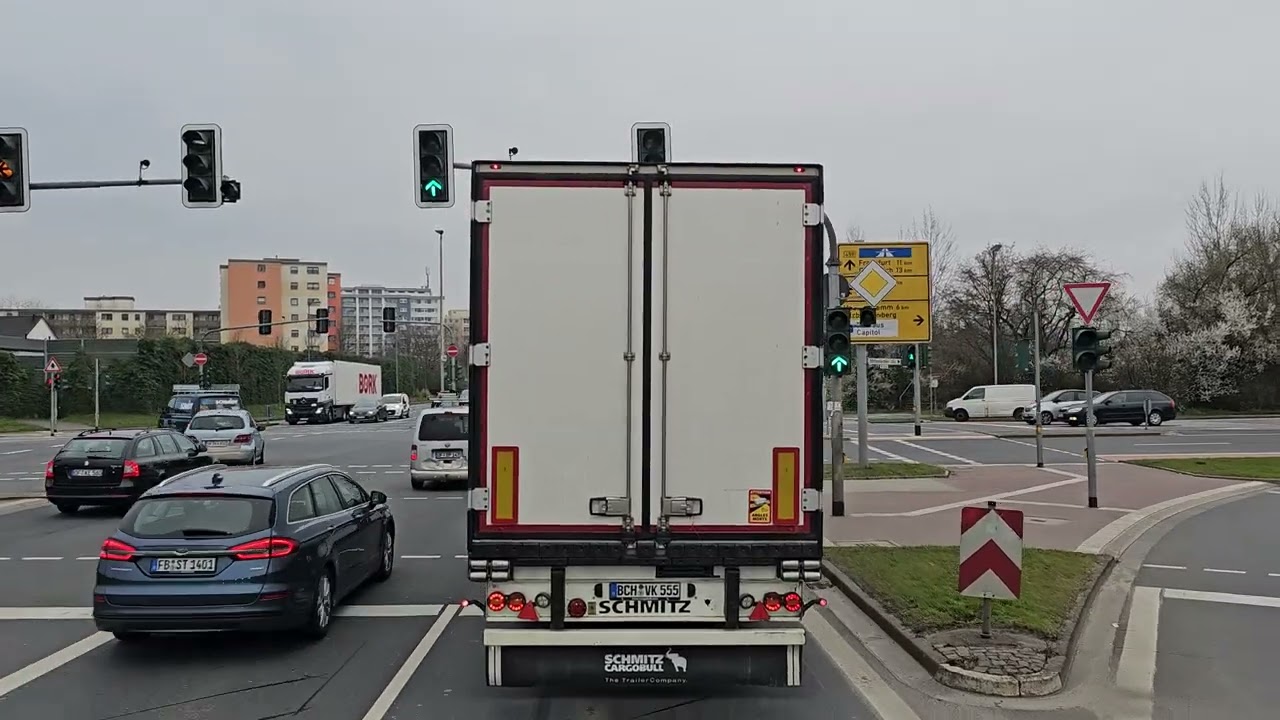 229 4K POV Real Truck Driving MAN TGX 520 Germany Dietzenbach to Celle part 1