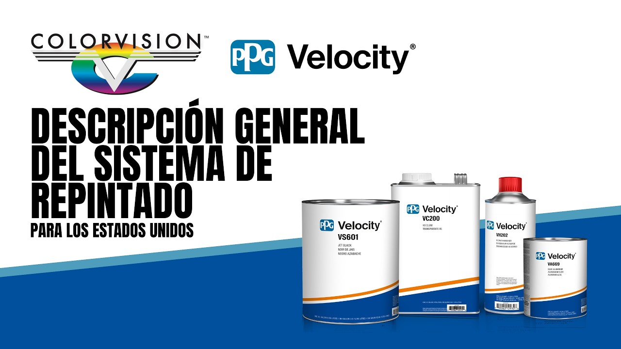 Descripción general del sistema de repintado para PPG Velocity®, Estados Unidos
