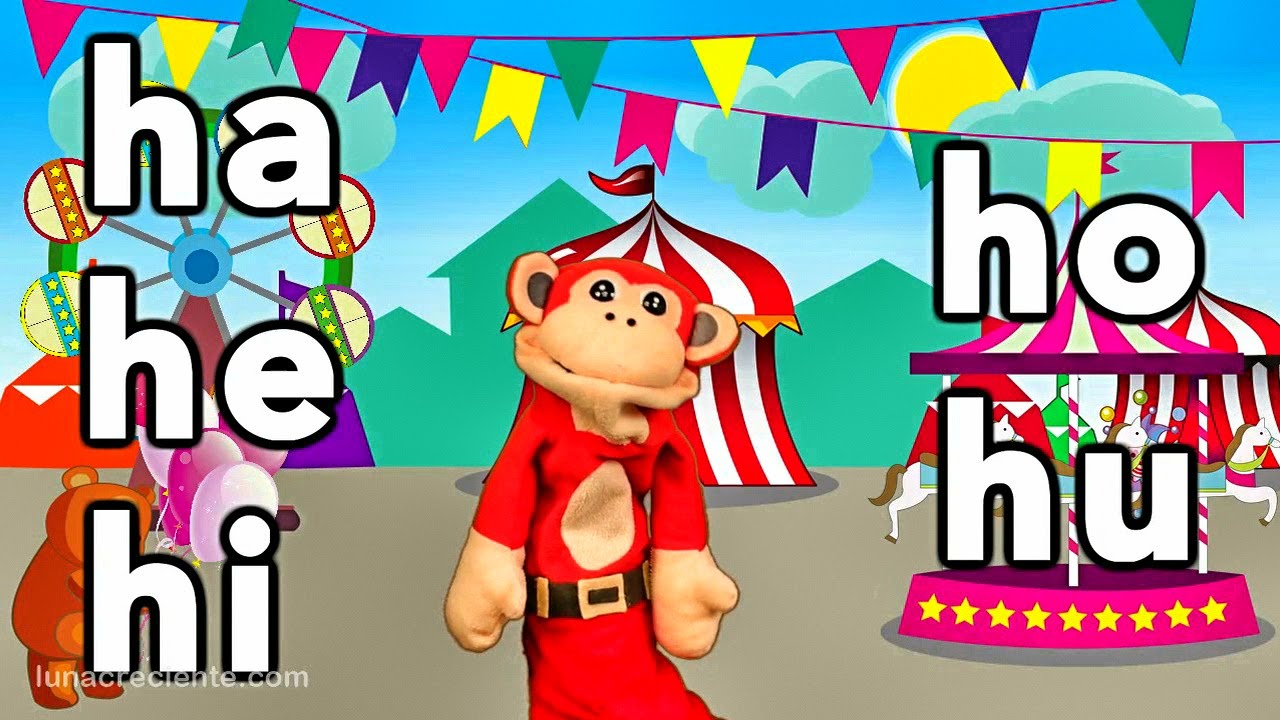 Sílabas ha he hi ho hu - El Mono Sílabo - Videos Infantiles - Educación para Niños #