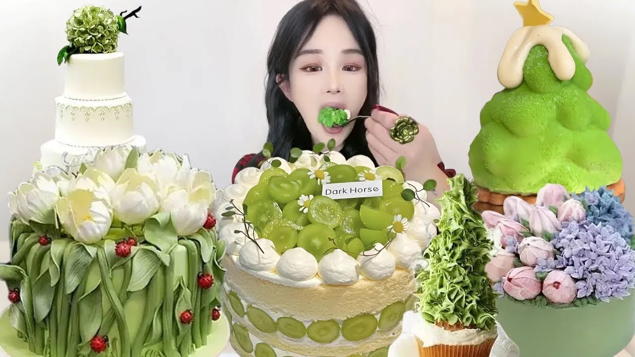 Asmr🍰Eating 🍰 (Soft And Waxy Sound) 크림丨먹방丨Mukbang丨Satisfying丨Eatings