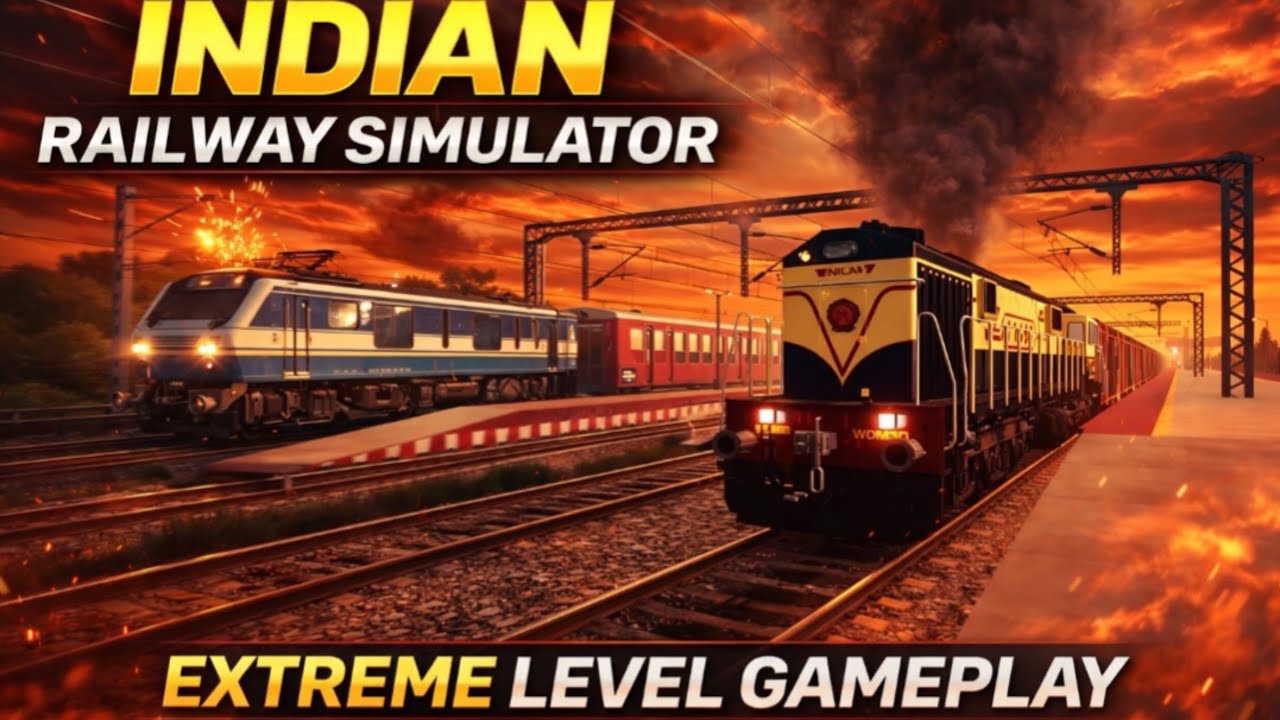 Railway Simulator India | Extrrme Level Gameplay Honewale Hai 🔥