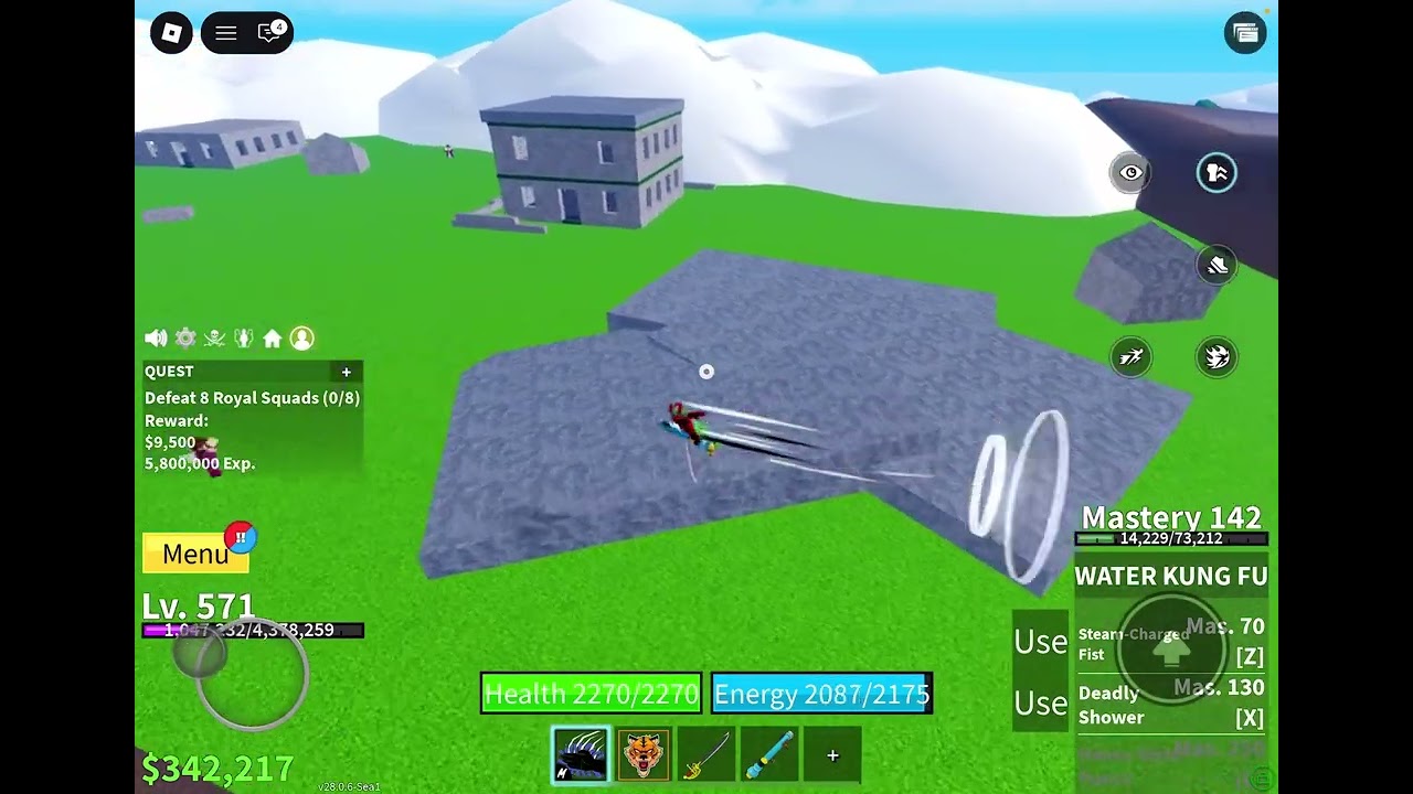 Lvl0 لغايت lvl603 في blox fruits مع فاكهة النمر tiger fruit 🐯 