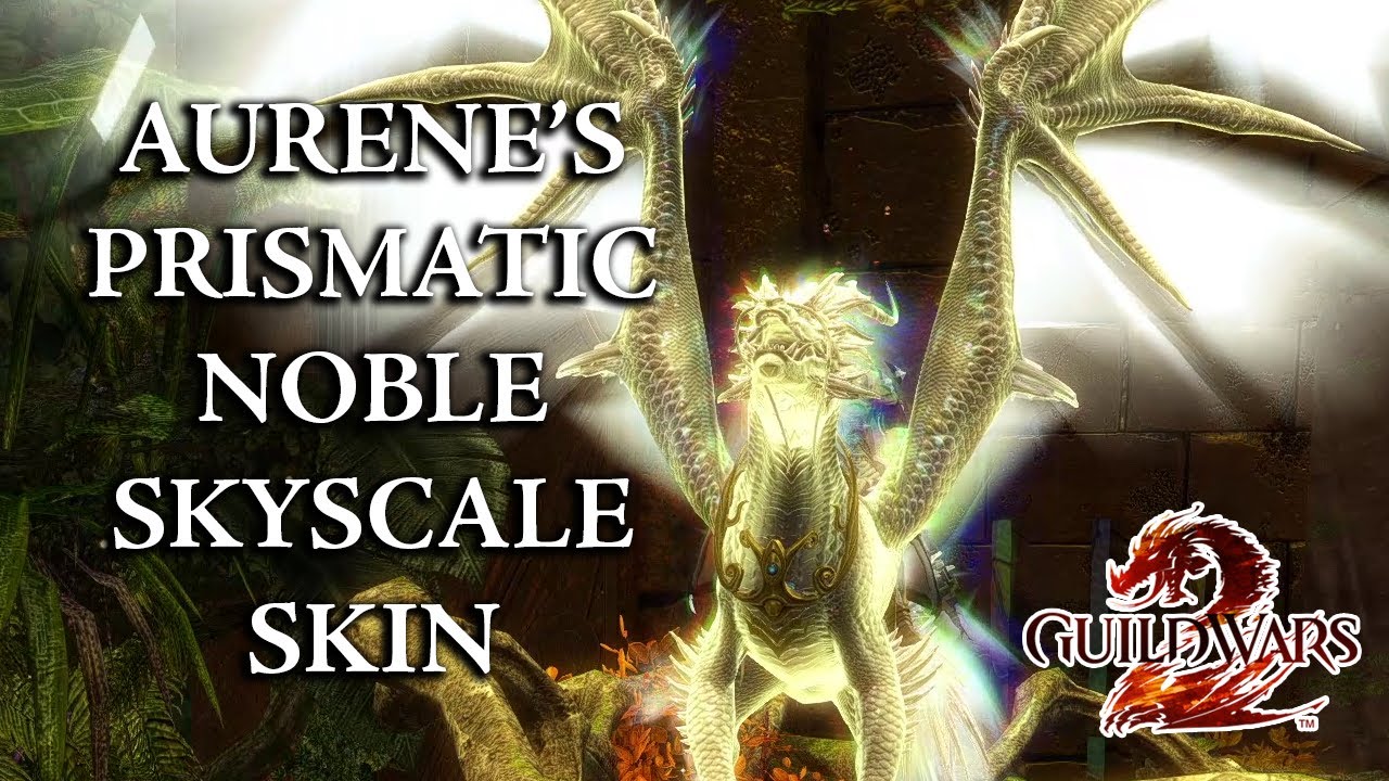 Aurene's Prismatic Noble Skyscale Skin Spotlight