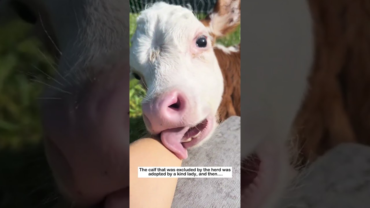 The excluded calf #animals #animallife #cute #animalfriendshipgoals#calf#love #lovestory #farmlife