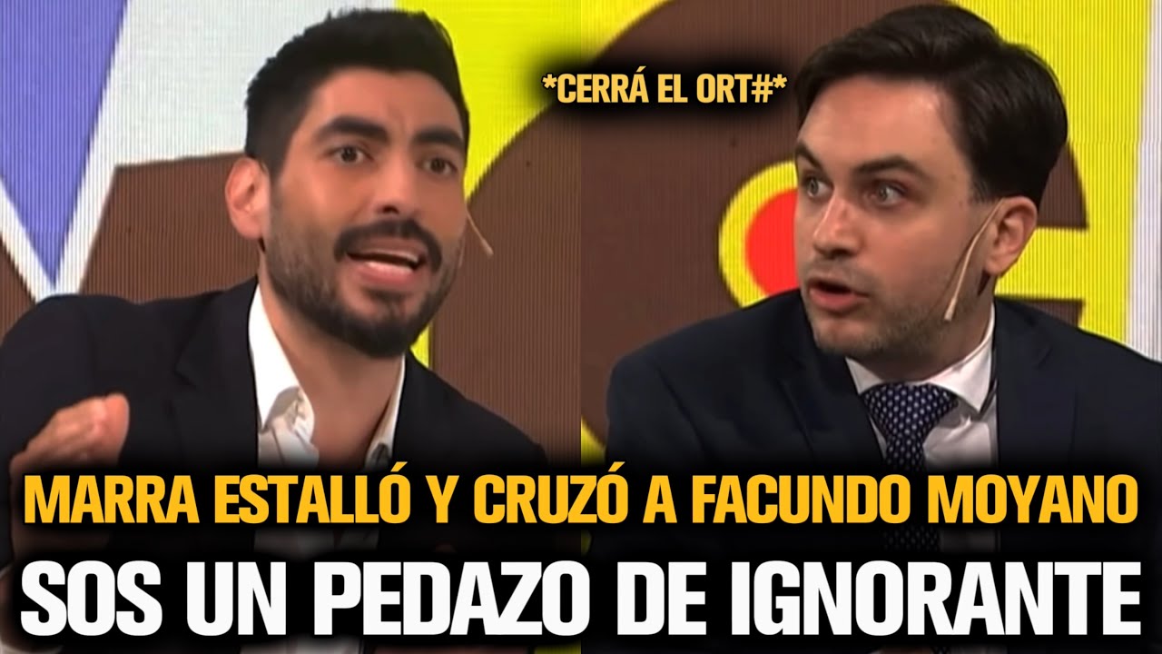 MARRA ESTALLÓ Y SE CRUZÓ MAL CONTRA FACUNDO MOYANO
