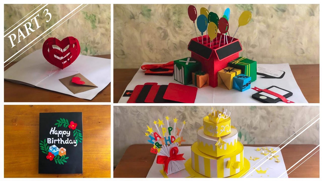 Scrapbook | Handmade | Birthday scrapbook part 3 | Birthday pop up book | birthday gift