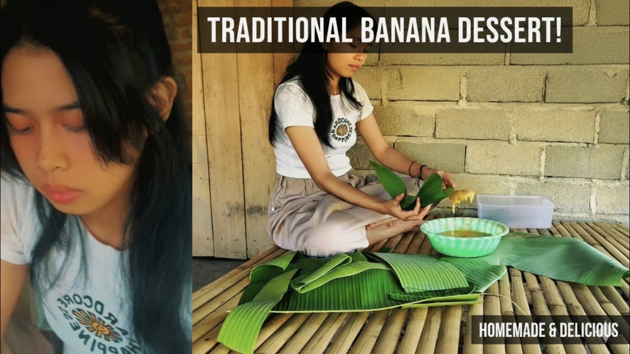 MAKING BANANA DESSERT (barongko) AT HOME #zowielifes #livingvlog 