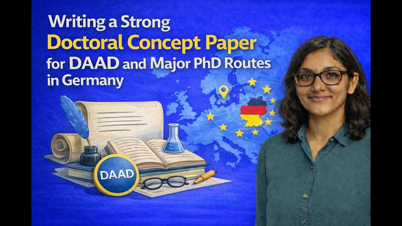 🎥 How to Write a Strong Concept Paper for DAAD & PhD Programs in Germany
