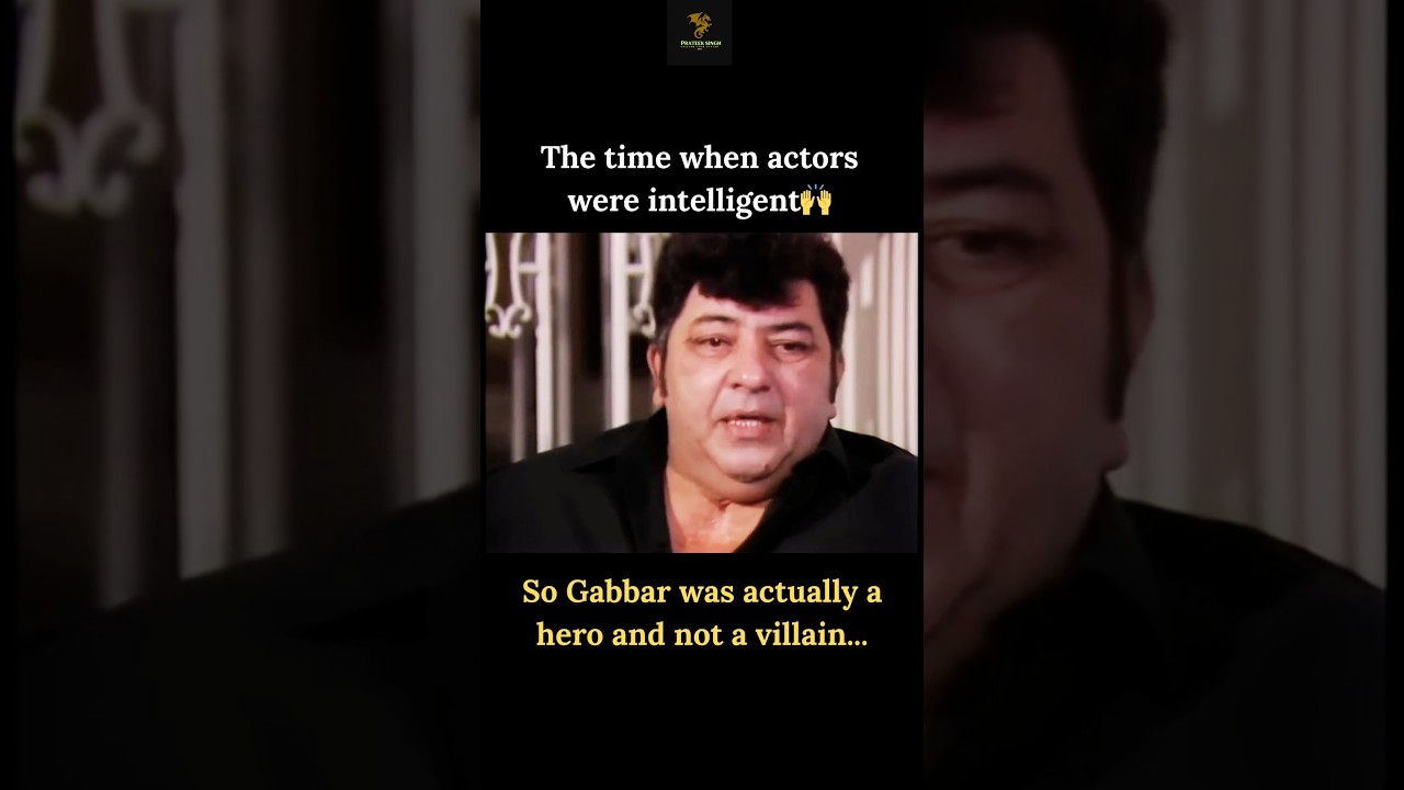 So Gabbar was actually a hero and not a villain...💀🔥