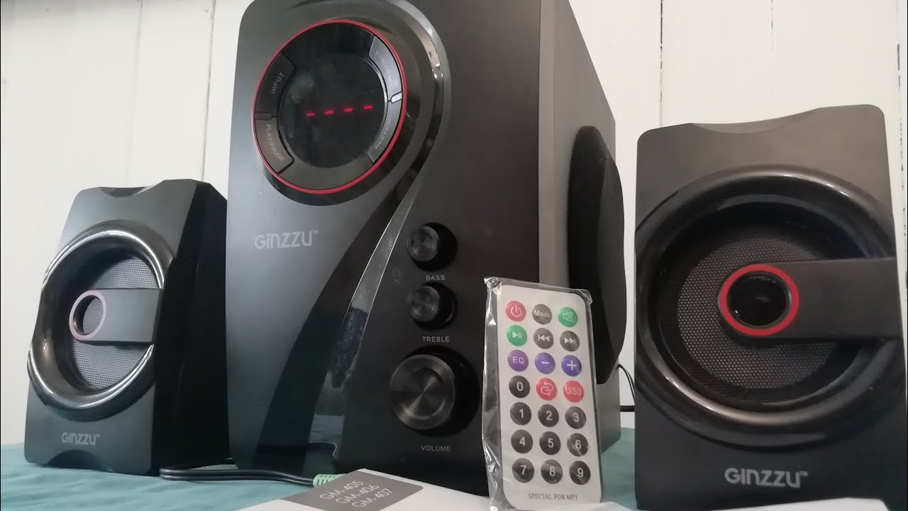колонки Ginzzu GM-406 , 40вт с блютуз