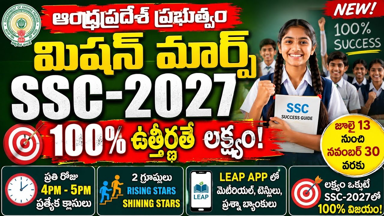 AP Government's New Plan for SSC 2027 | Mission March SSC 2027 | SSC Latest Update