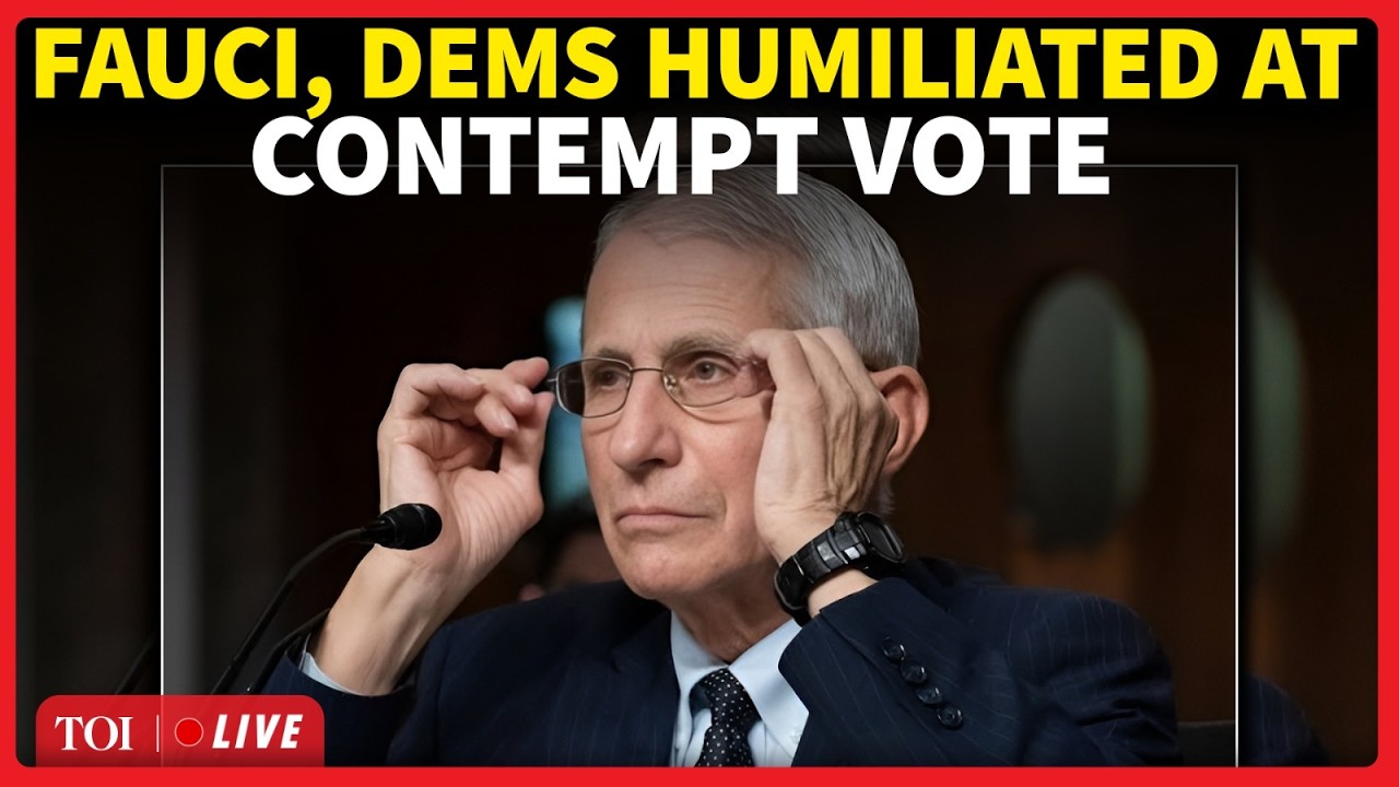 LIVE | Anthony Fauci Found In CONTEMPT Of Congress After Chaotic Vote