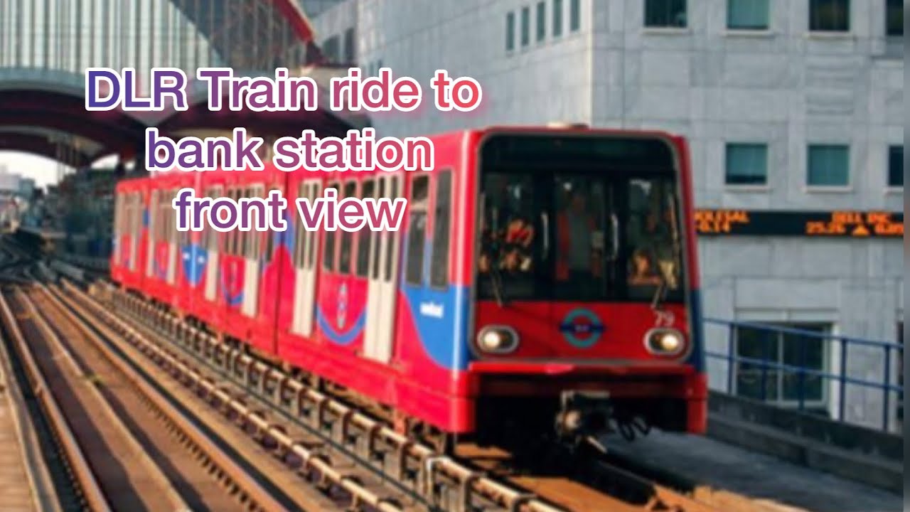 DLR train ride front view to bank station #uk #mpfmt