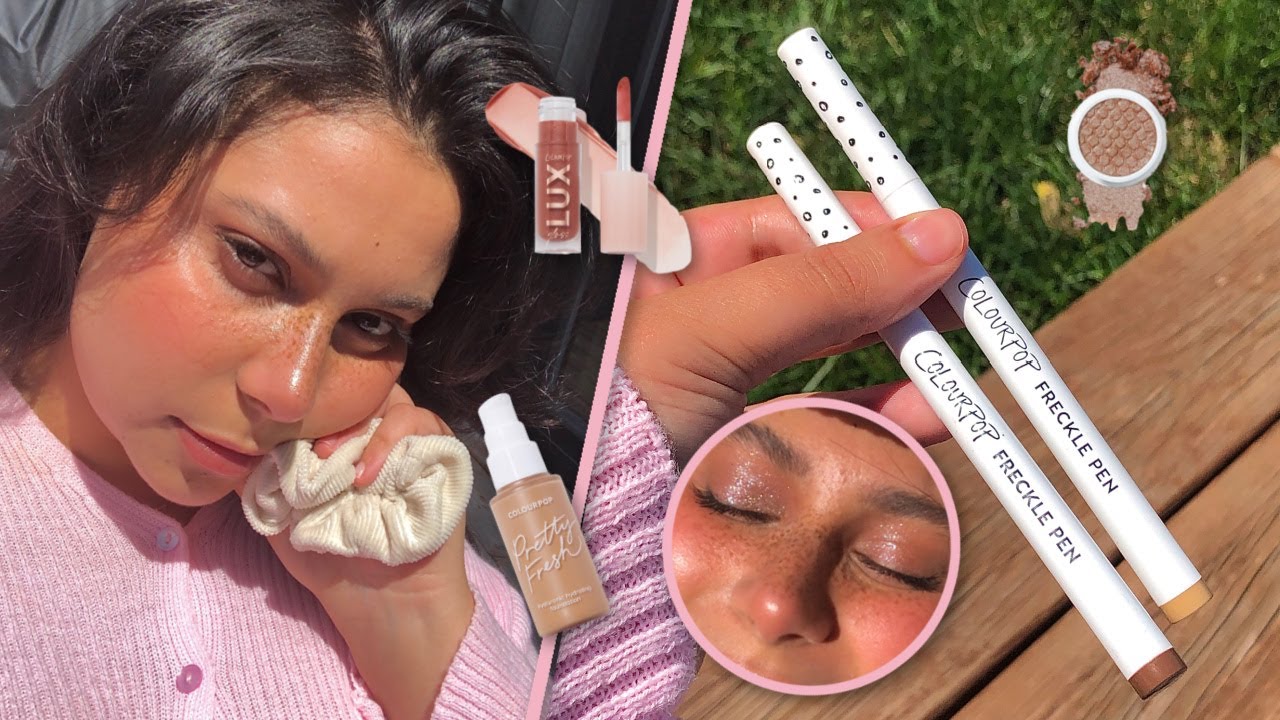 testing out the *new* colourpop freckle pen!! (faux freckles) + a few extras