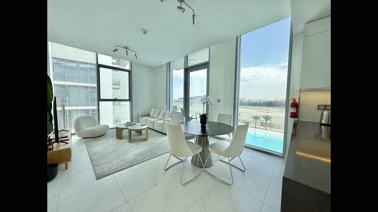 Fully Furnished Lagoon View Apartment in District One, Meydan - Dubai UAE.