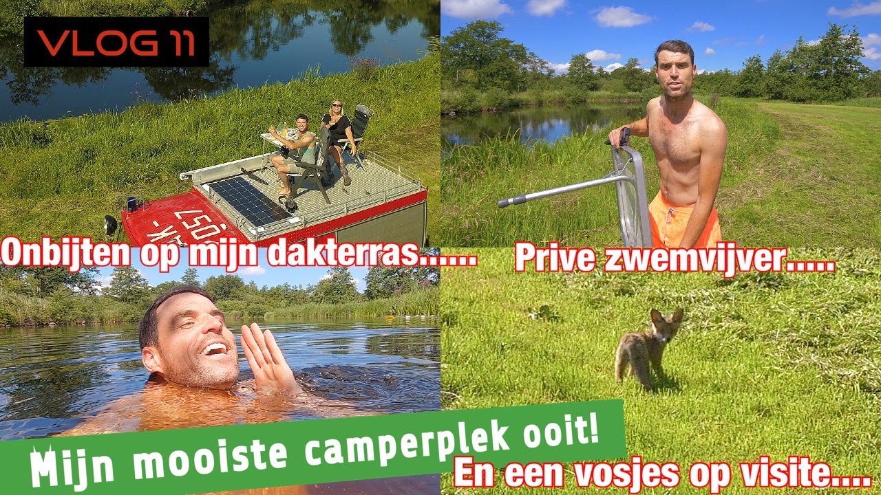VLOG 11 - MIJN MOOISTE CAMPERPLEK OOIT! EN WE KRIJGEN VISITE VAN 2 VOSJES!