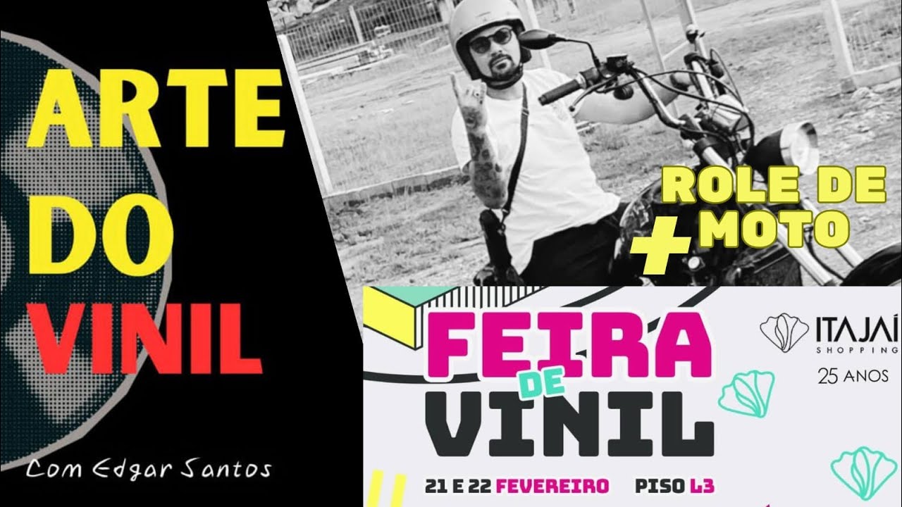 Rolê de moto  +  Feira de Discos  Itajaí SC.