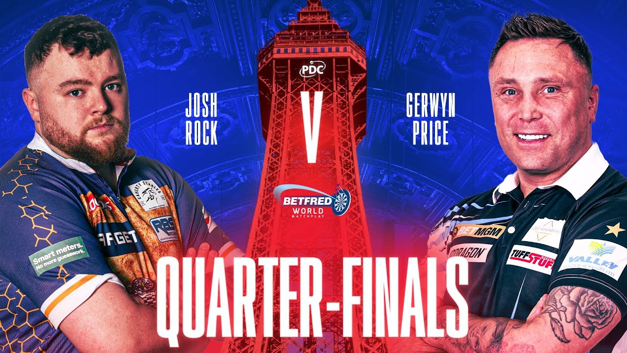 Josh Rock vs Gerwyn Price • World Matchplay 2025 Quarti di finale (Blackpool) ITA