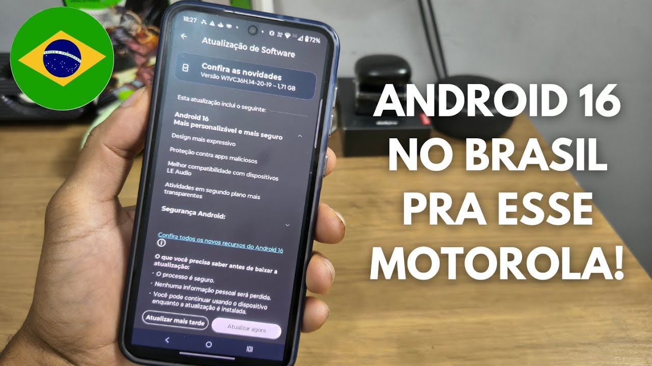 CHEGOU O ANDROID 16 PARA ELE TAMBEM! MOTO EDGE 60 (NO BRASIL) Veja o peso do update e mais detalhes!