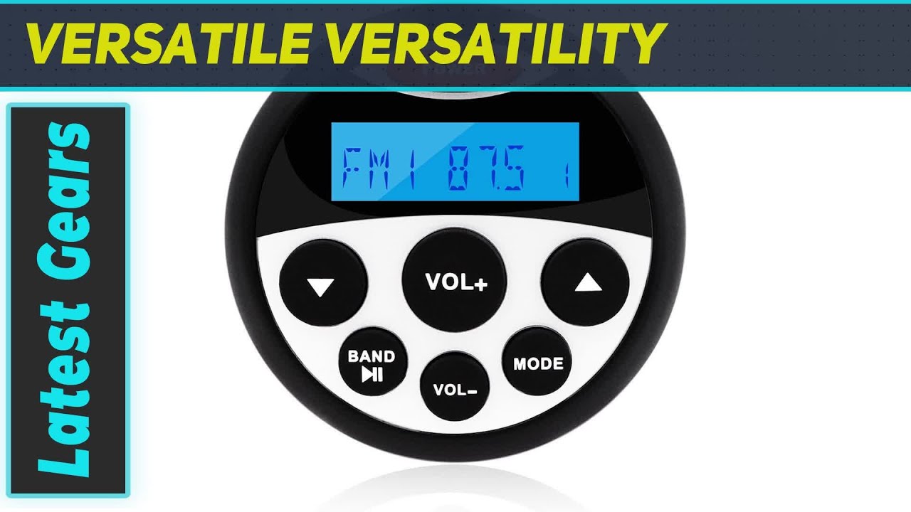 reviewGUZARE Boat Marine Stereo Receiver Bluetooth - 45 x 4 Watts Audio AM FM Gauge Waterproof Radio
