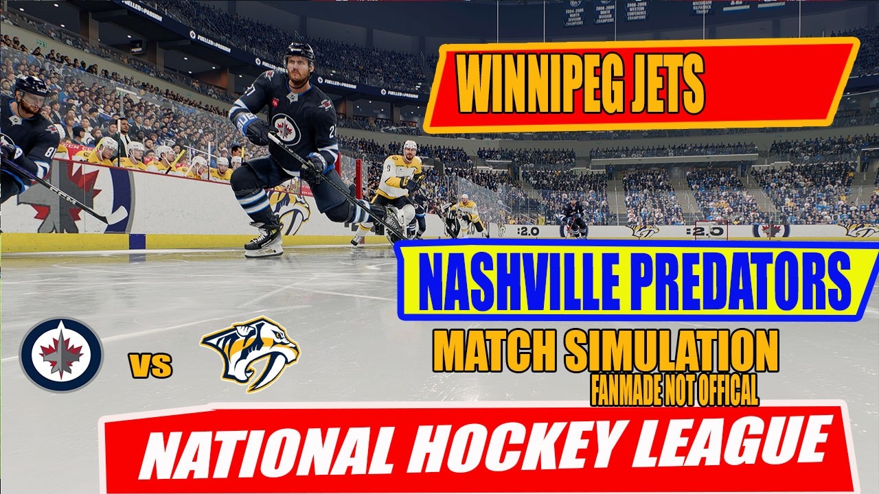 Матч «Виннипег Джетс» против «Нэшвилл Предаторз» | Симуляция матча НХЛ