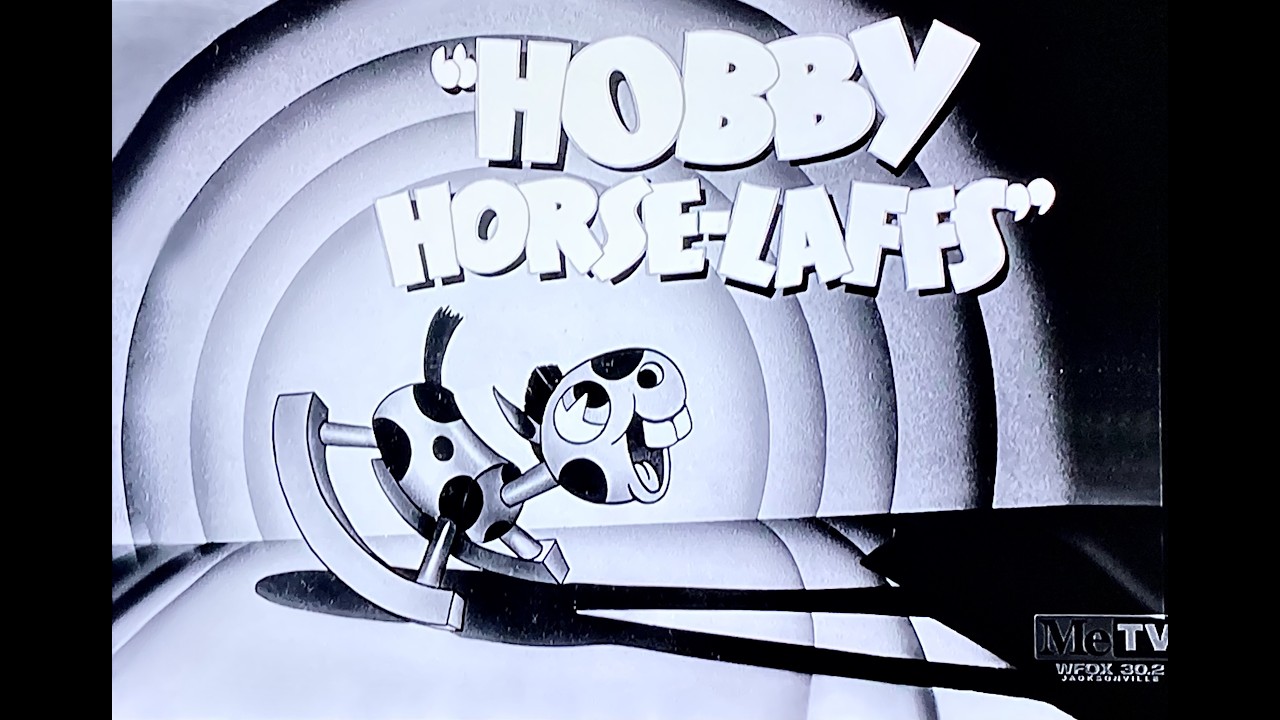 Hobby Horse Laffs 1942 Looney Tunes Warner Bros Vintage Black and White Cartoon