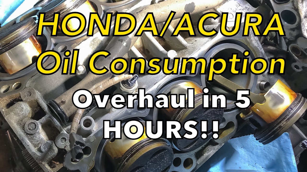 ACURA / HONDA J37 PISTONS AND RINGS REPAIR FOR OIL CONSUMPTION