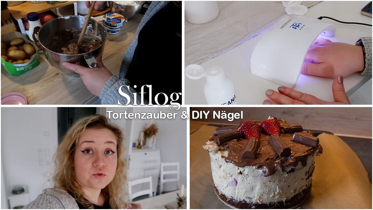 Siflog 📷:  Yogurette Torte Backen 🍰| Nägel machen lassen 💅