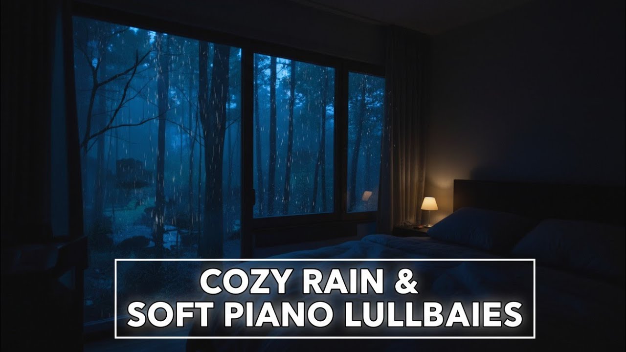 Gentle Piano and Rain Sounds for Sleeping Fast, Stress Relief & Total Relaxation