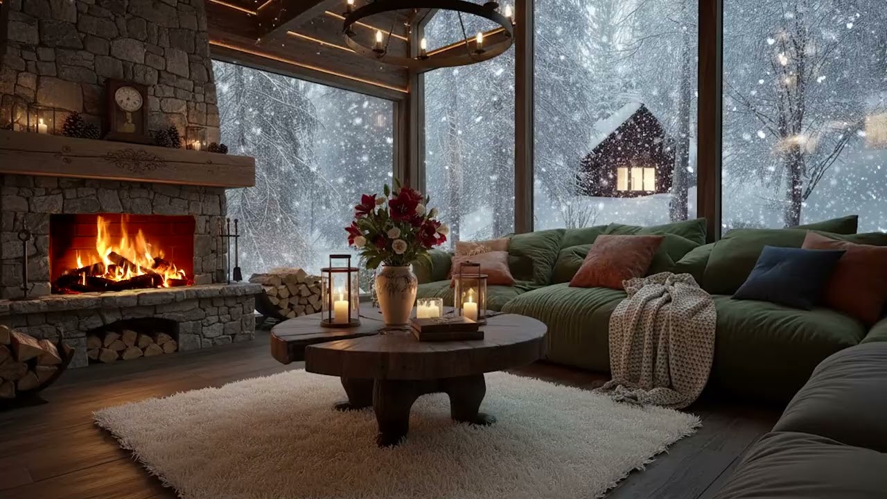 Deep Calm Sessions — slow ambient keys, winter silence, low fire warmth for deep focus and calm